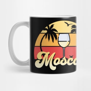 Retro Sunset Moscato Wine Mug